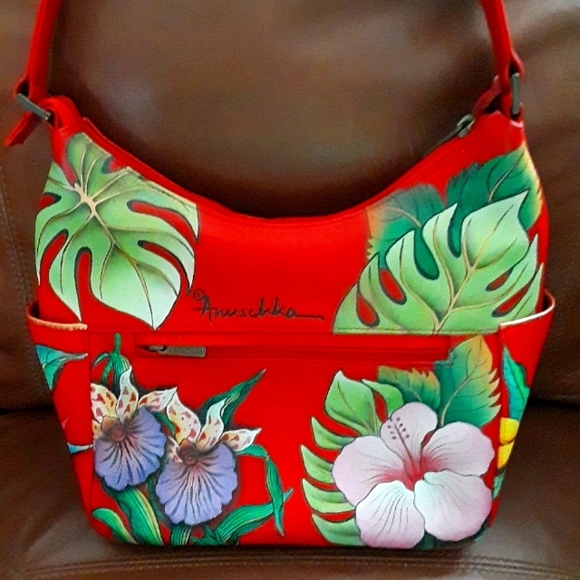 Anuschka, classic hobo handbag - Picture 1 of 4